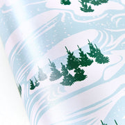 Snowhill Trees Pearlized Art Wrapping Paper