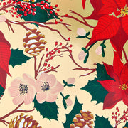 Winter Floral Foil Wrapping Paper