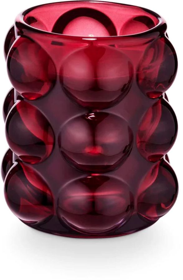 Pomme Rouge Bubble Glass Candle