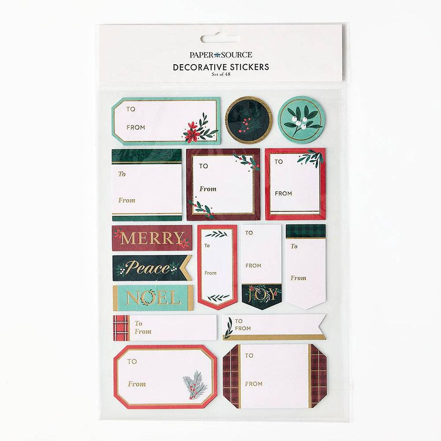 Traditional Botanicals Gift Labels 48 pc