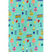 Birthday Icons Continuous Roll Wrap