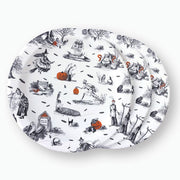 Halloween Toile Large Plate Set of 10