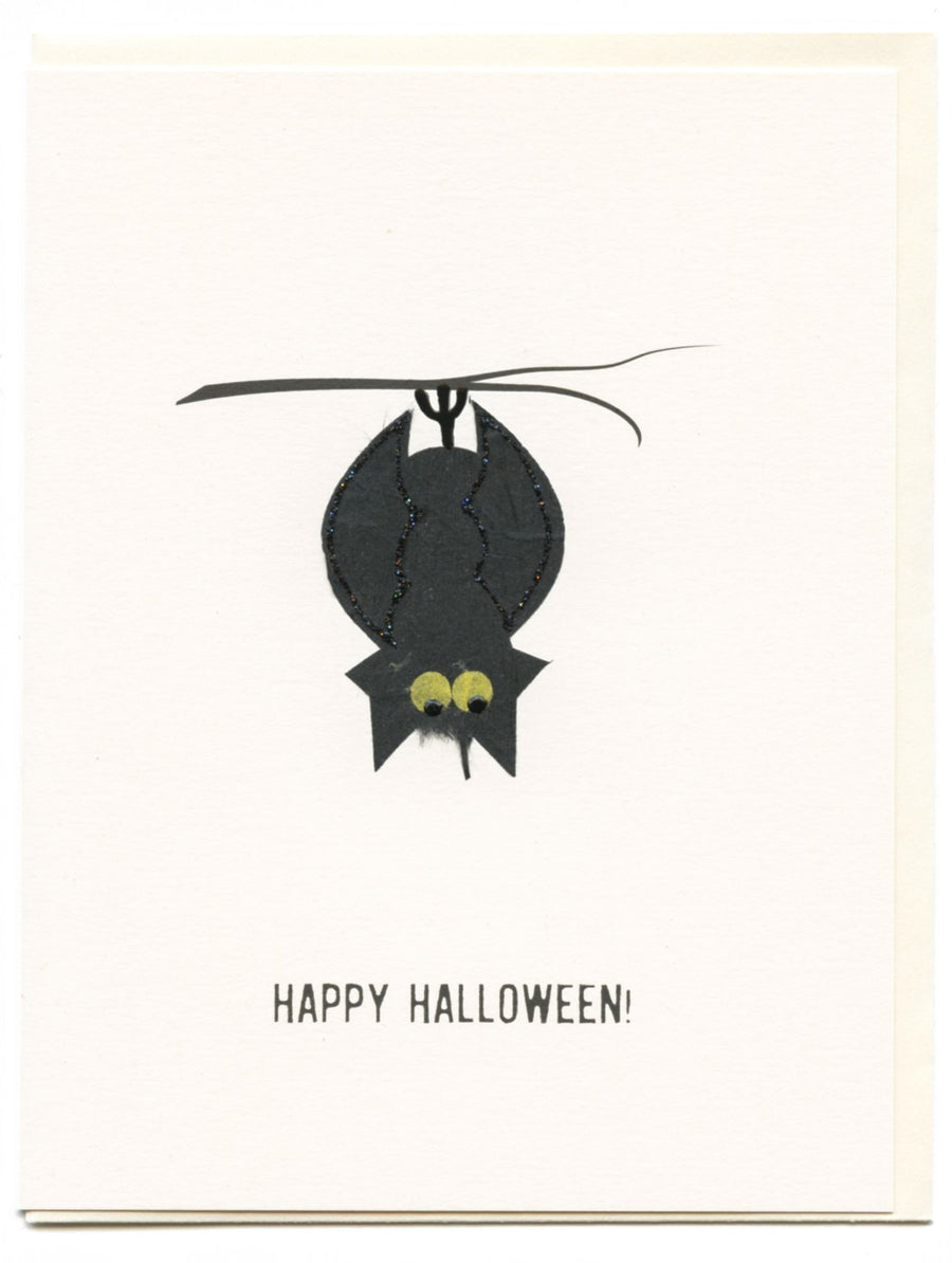 Halloween Greeting Card Handcrafted Bat