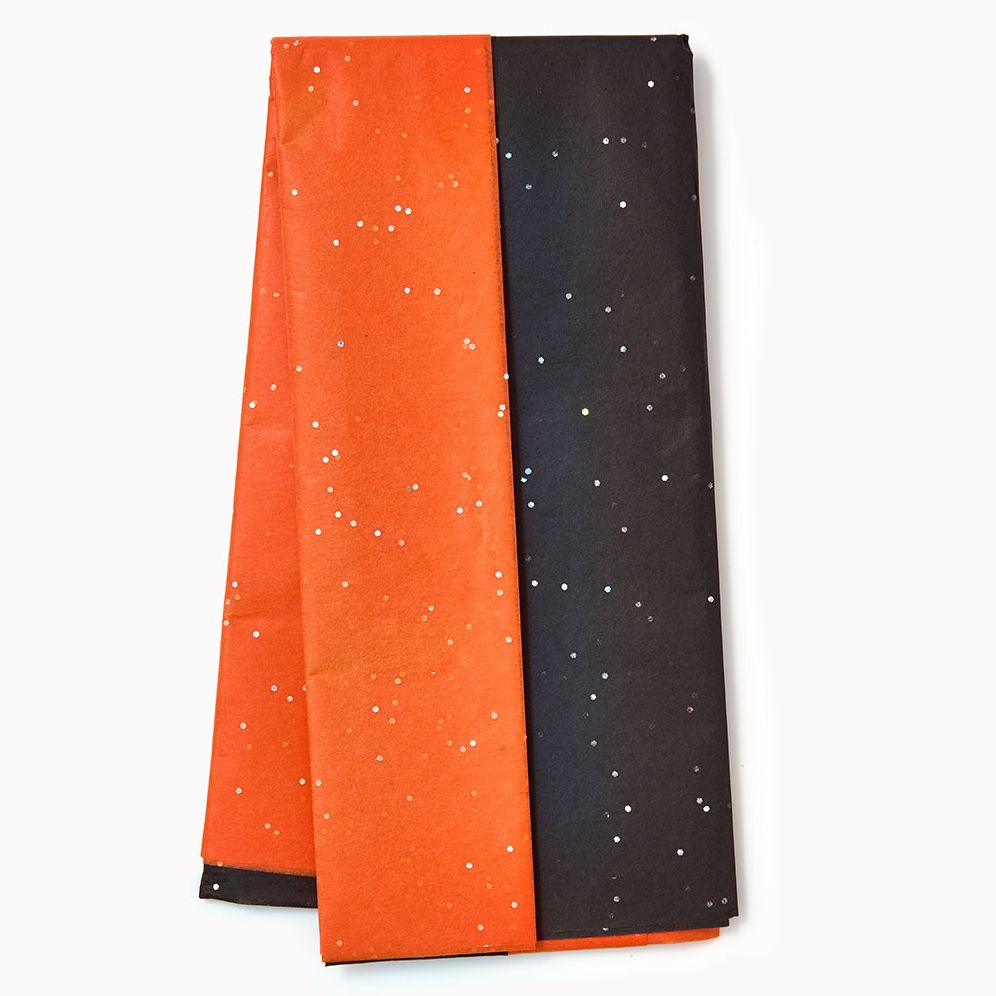 Black and Orange Gemstone Tissue Paper