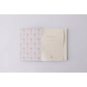 Antique Bows Softcover Notebook - Blue