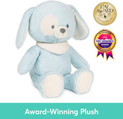 Baby GUND Sustainable Puppy Plush Stuffed Animal Made from Recycled Materials For Babies and Newborns Blue/Cream, 13"
