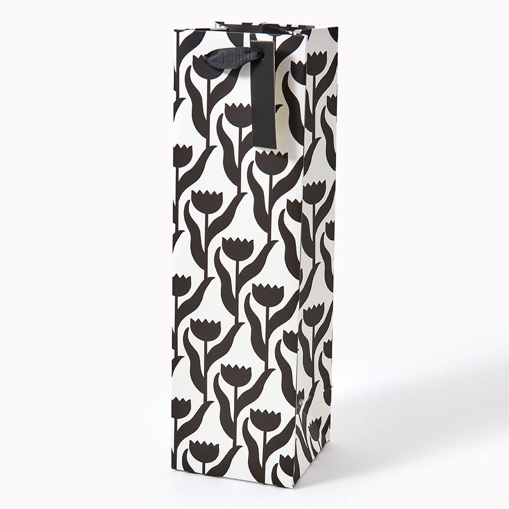 Wine Black and White Gift Bag