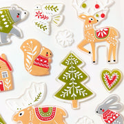 Forest Holiday Gel Clings