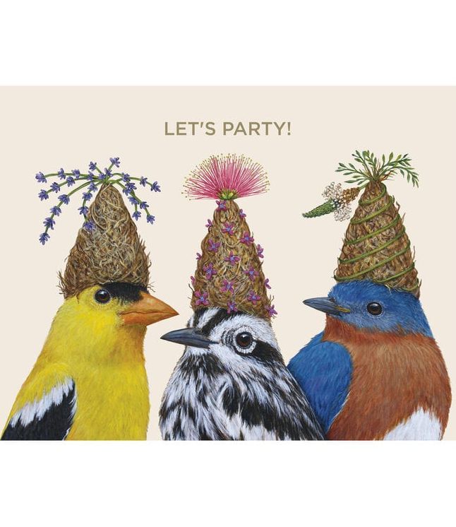Let's Party Trio Birthday Card