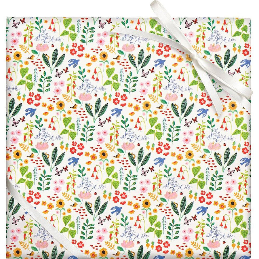 Floral Forest Stone Wrapping Paper