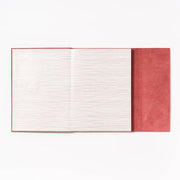 Coral Embroidered Suede Journal