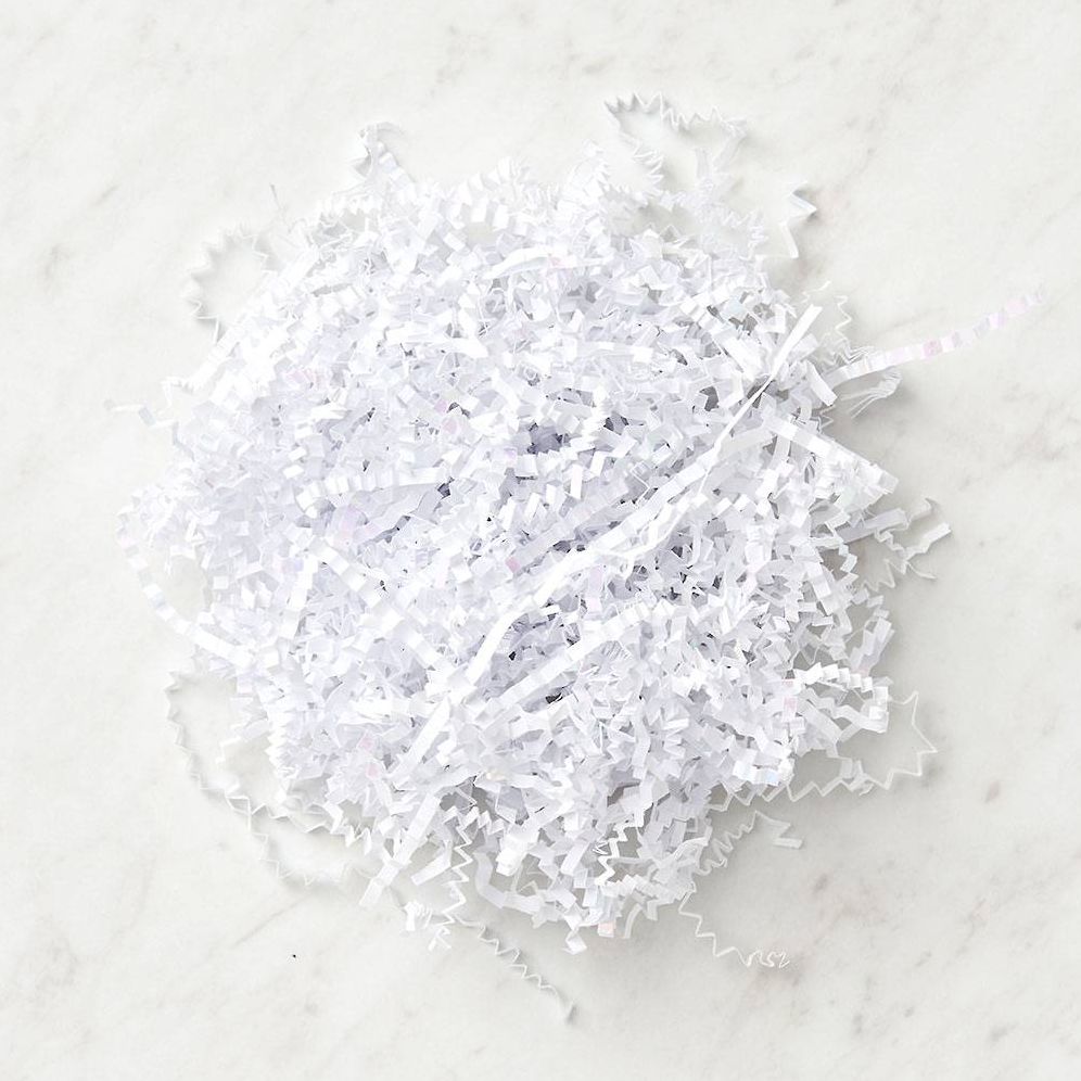 White Iridescent Shredded Paper