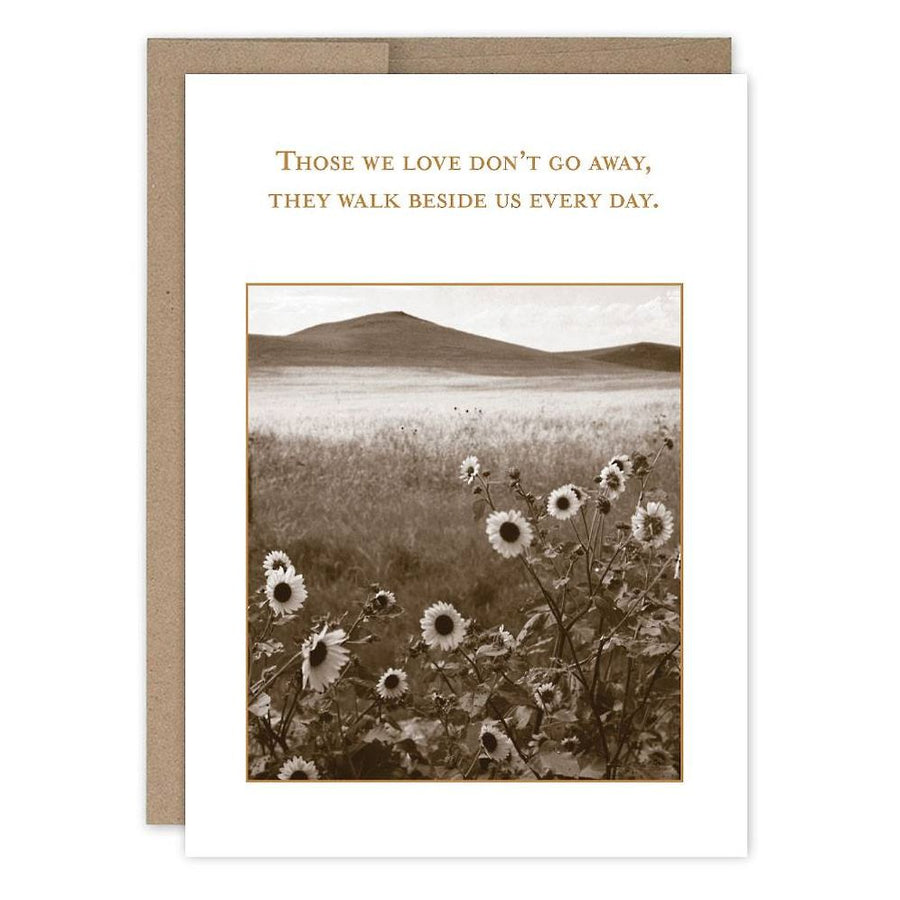 Walk Beside Us Sympathy Card