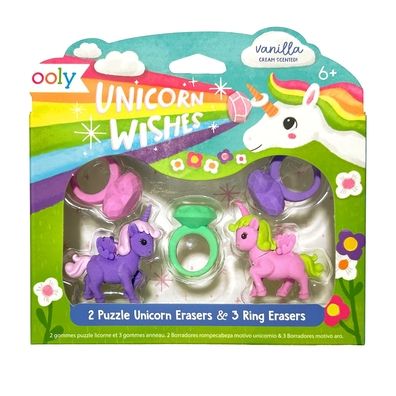 Unicorn Wishes: Scented Erasers (Set of 5)