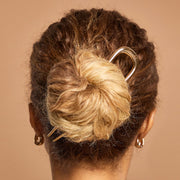 Metal French Hair Pin - Gold