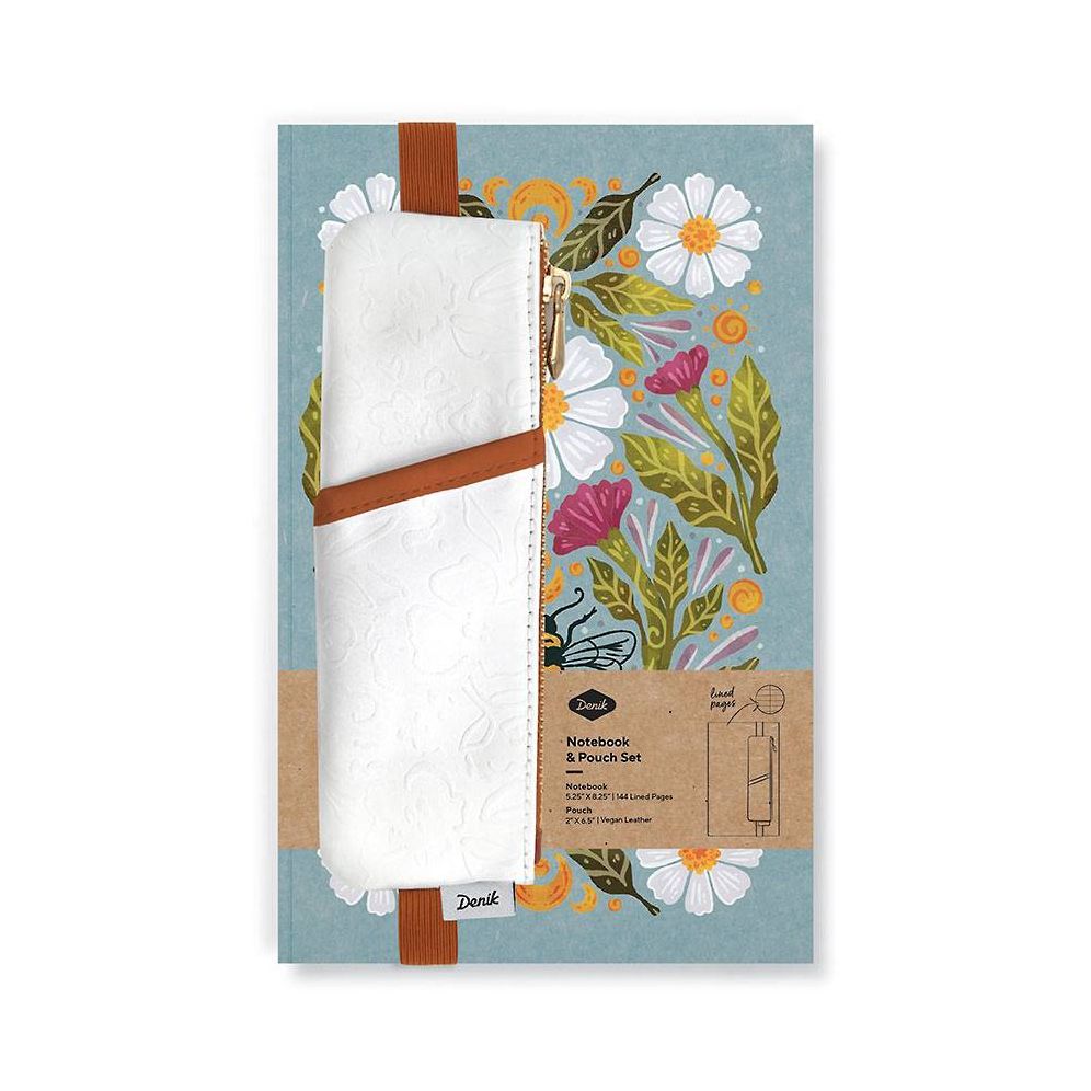 Honeybee Tea Notebook and Notebook Pouch Set