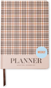 2026-2027 Heritage Plaid Weekly Desk Planner