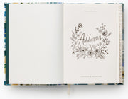 Blue Garden Party Address Journal
