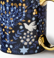 Laurel Menorah Porcelain Mug