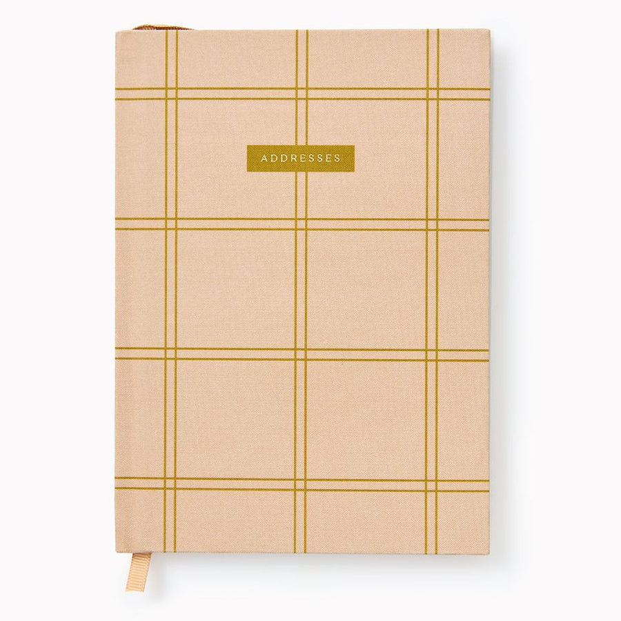 Sand Grid Paper Wasp Bookcloth Address Book