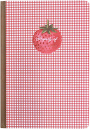Picnic Berries Book Cloth Journal With Magnetic Bookmarks