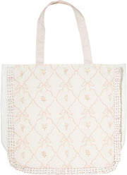 Darcy Floral Tote Bag with Zipper Closure