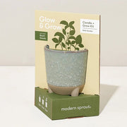 Herb Garden Candle & Basil Glow & Grow Kit
