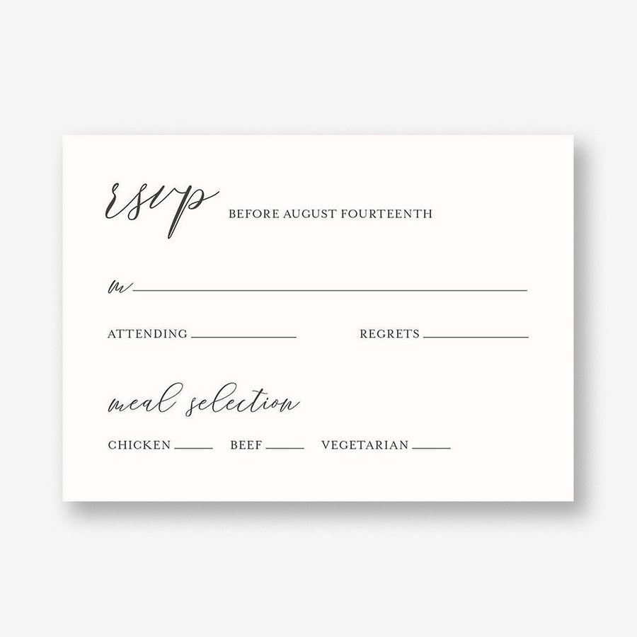 Willow Boughs Response Card