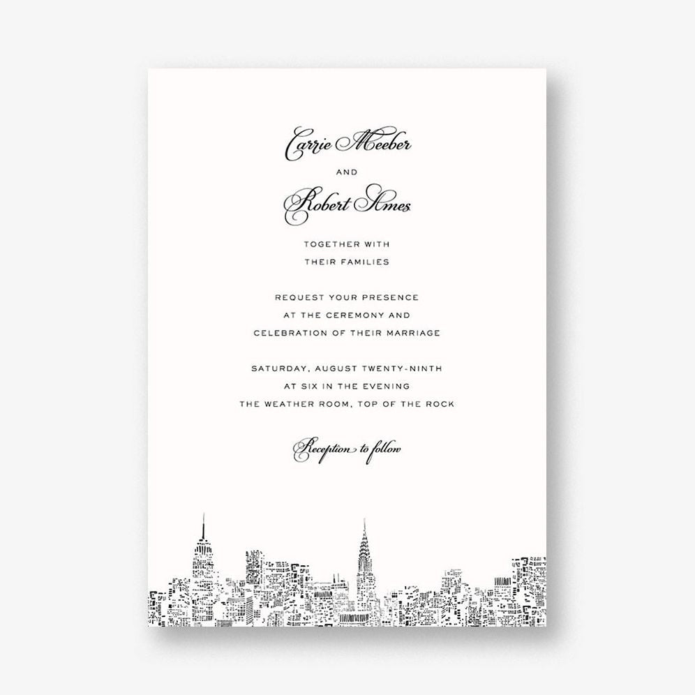 City Lights II Wedding Invitation