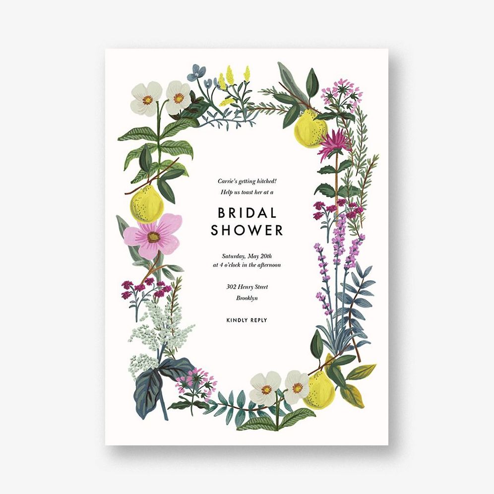 Herb Garden Bridal Shower Invitation