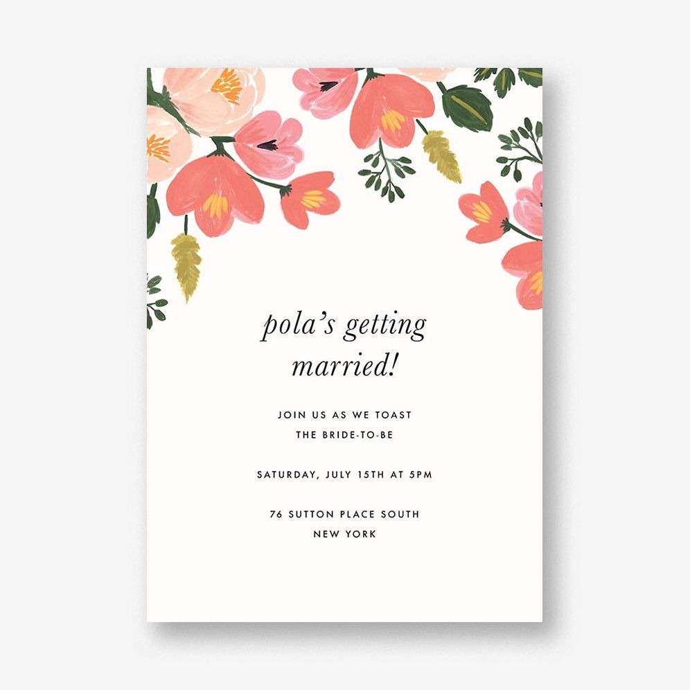 Pastel Petals Bridal Shower Invitation