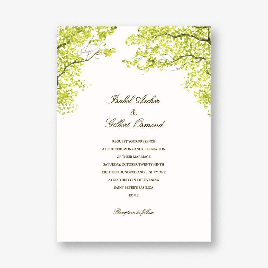 Spring Orchard Wedding Invitation