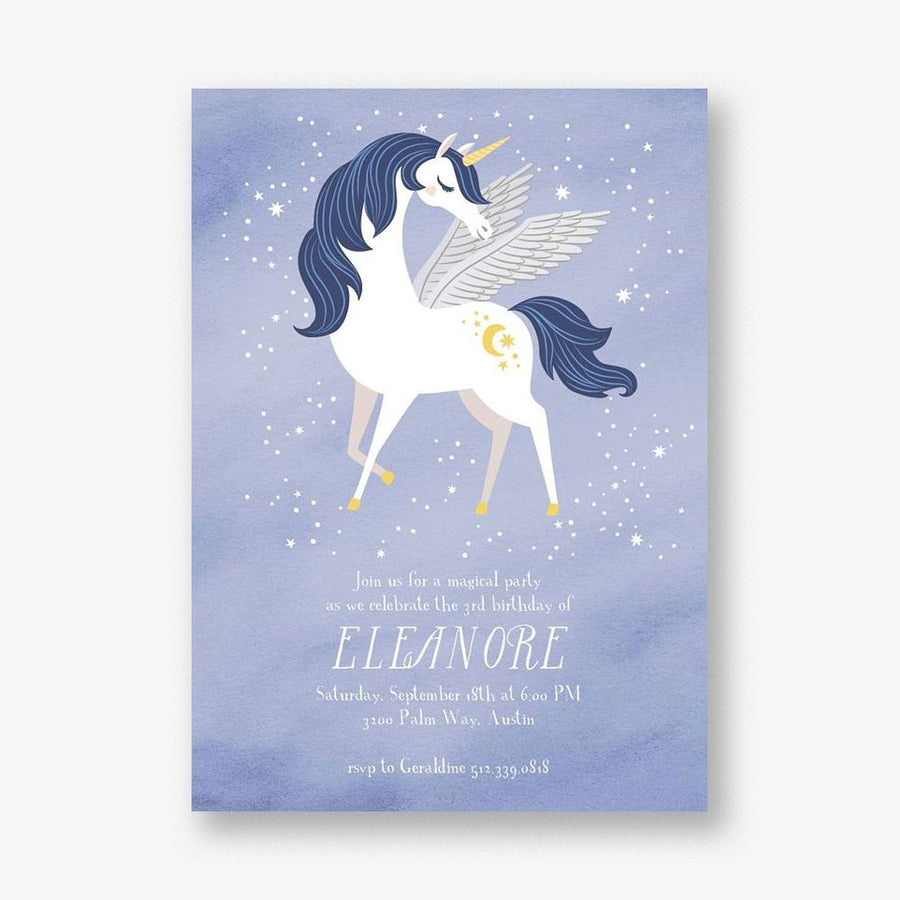 Pegacorn Birthday Party Invitation