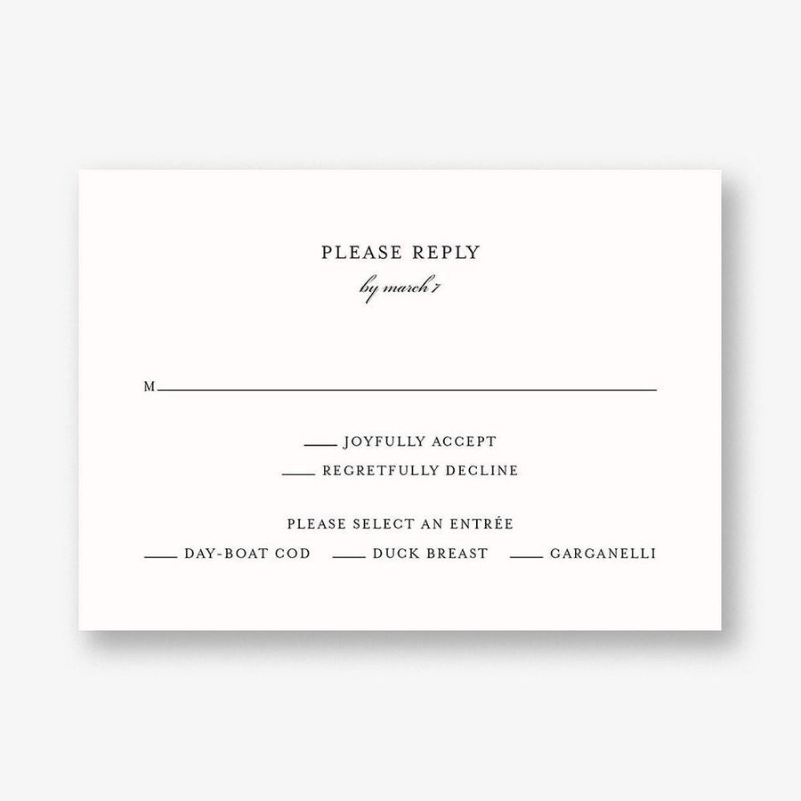 Flowering Mimosa Response Card