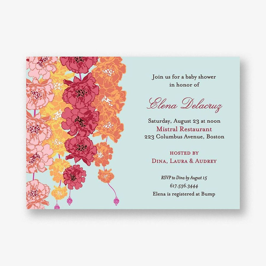 Marigolds Baby Shower Invitation