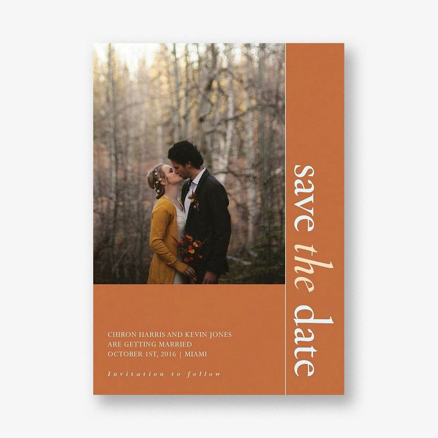Locked In Save the Date Card