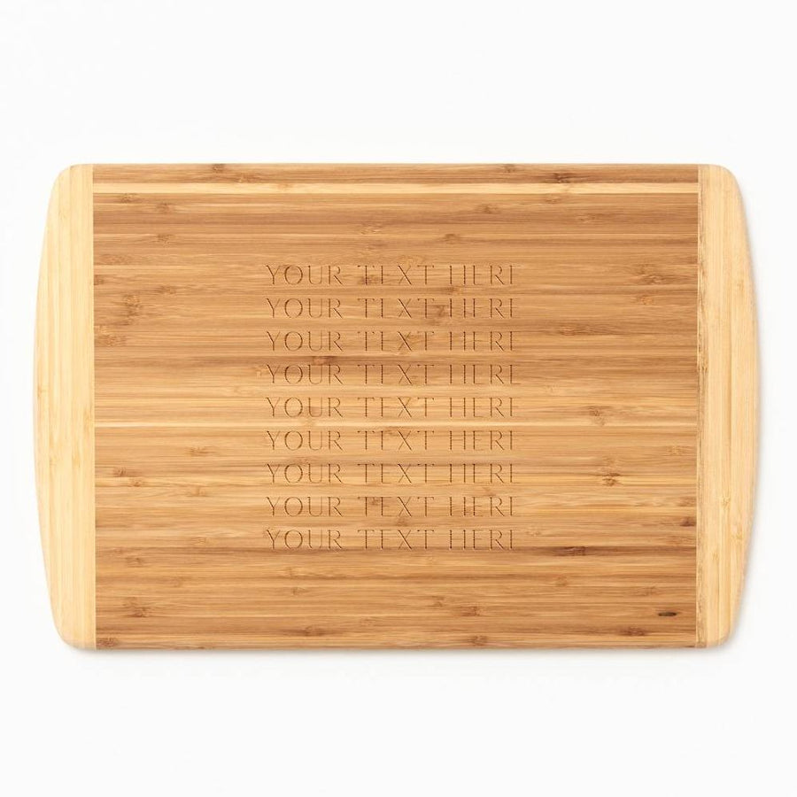 Your Text Here Two-Tone Cutting Board