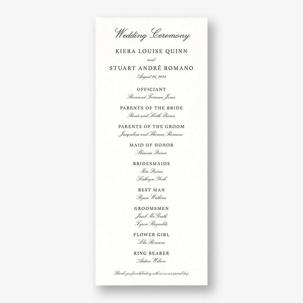 Botanical Wreath Monogram Program
