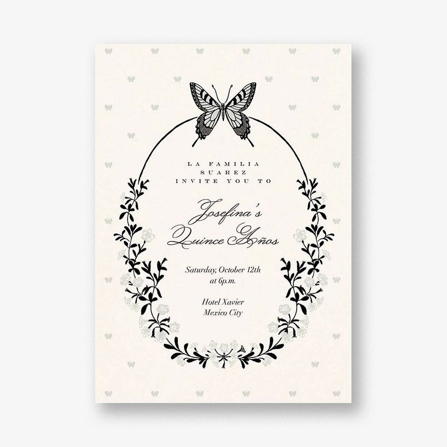 Wing of Love Quinceanera Invitation