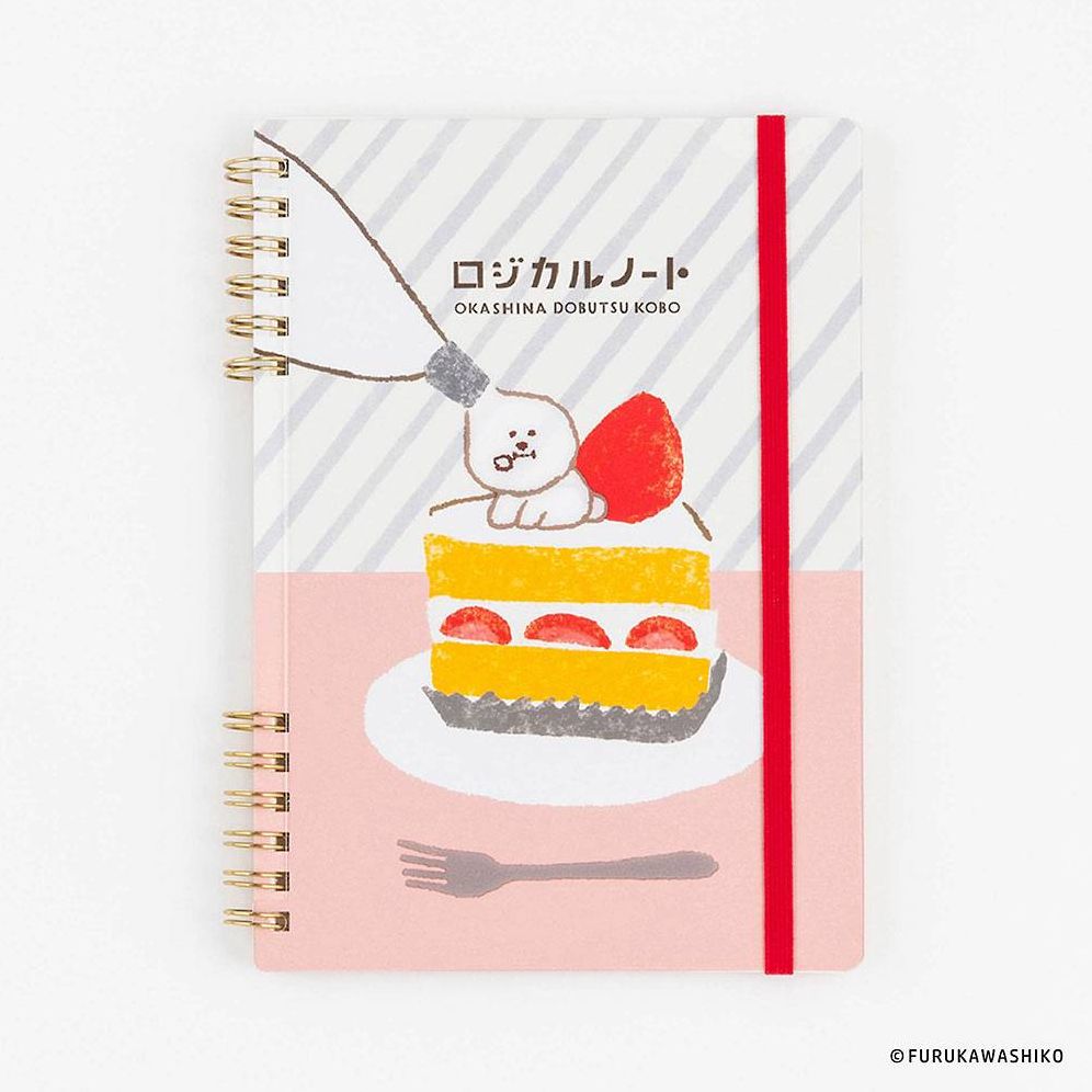 Logical W Ring Notebook - Shortcake B6 Grid 5mm 70 Sheets