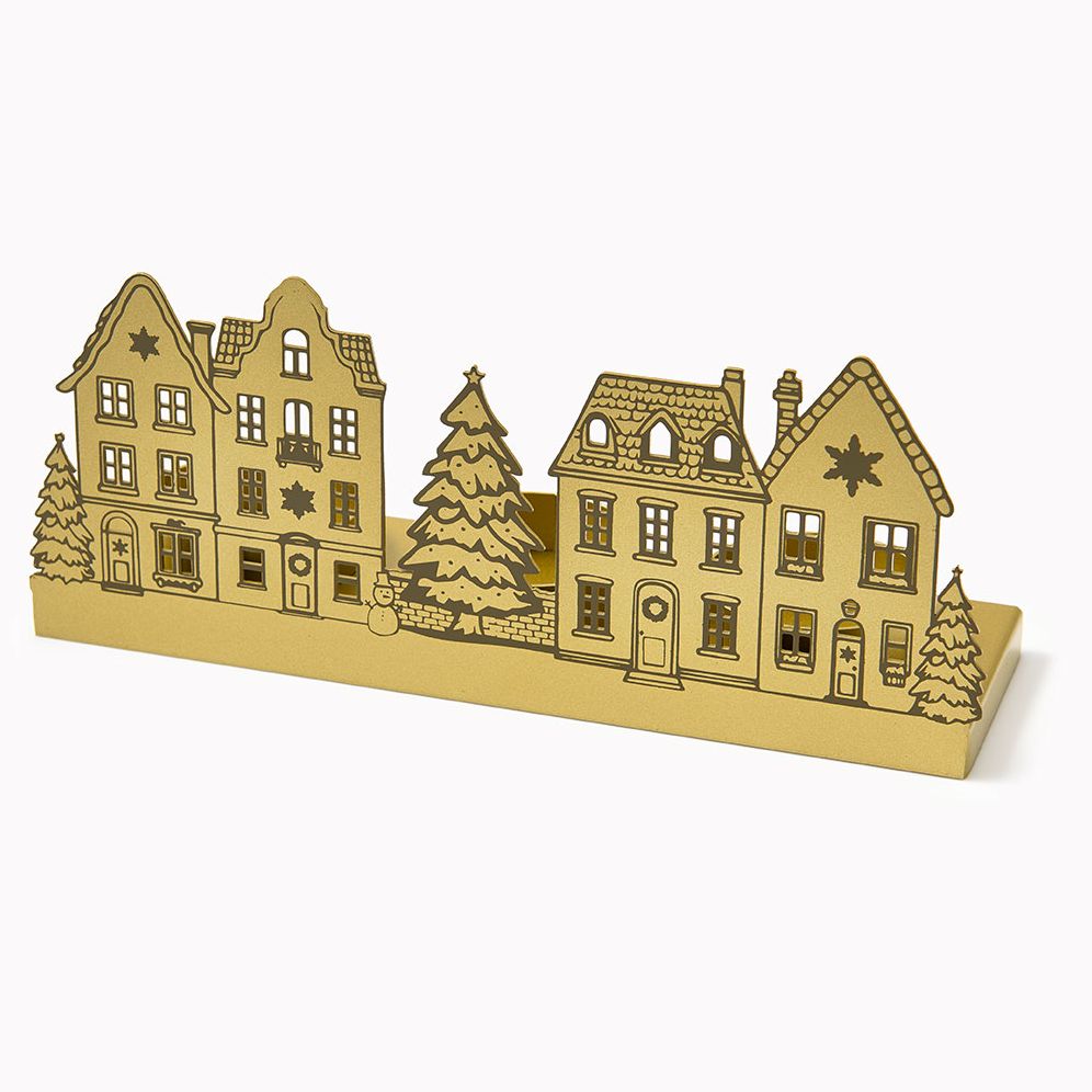 Holiday Village Candle Holder