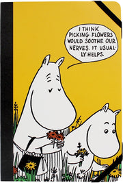 A5 Notebook (Softcover) - Moomin - Picking Flowers