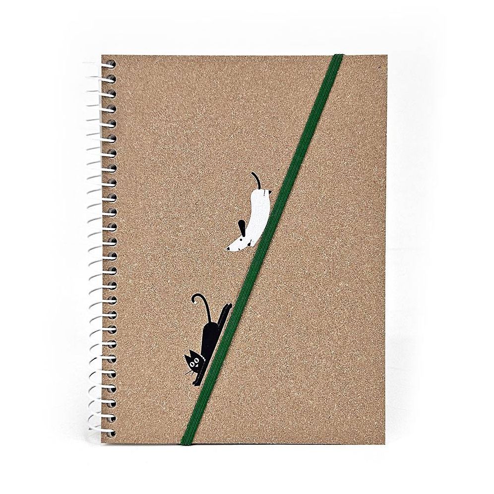Spiral Cat and Dog Notebook - Exclusive