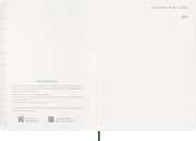 2027 Moleskine 15-Month Essential Planner, Soft Cover, Weekly Vertical, XXL (8.5" x 11"), Myrtle Green, 128 pages