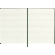 Moleskine Notebook, Extra Large, Ruled, Myrtle Green, Hard Cover (7.5 x 9.75)