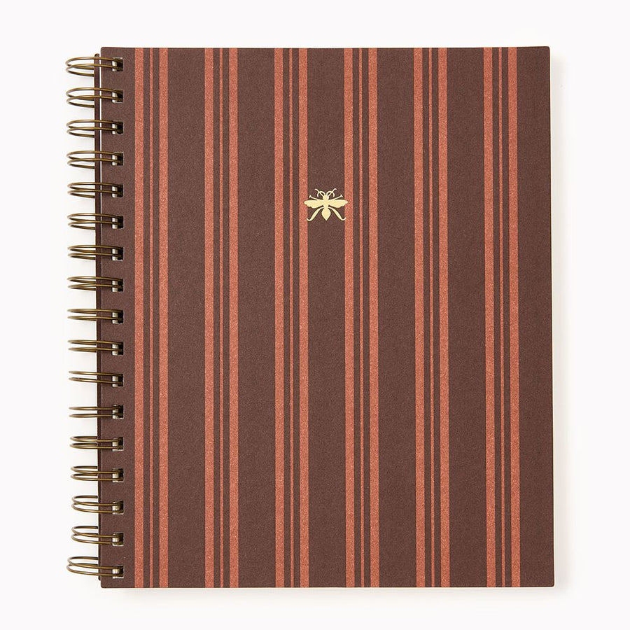 Choc Stripe Paper Wasp Daily Planner