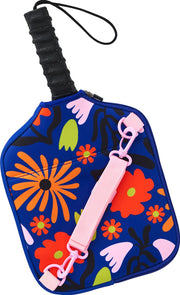Bold Floral Pickleball Paddle Holder