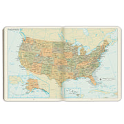 2026-2027 Paper Source Black Leather 18-Month Monthly Desk Planner