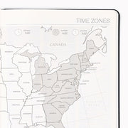 2026-2027 Paper Source Black Leather 18-Month Weekly Desk Planner