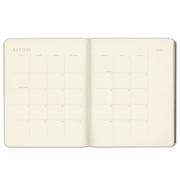 2026-2027 Paper Source Black Leather 18-Month Weekly Desk Planner